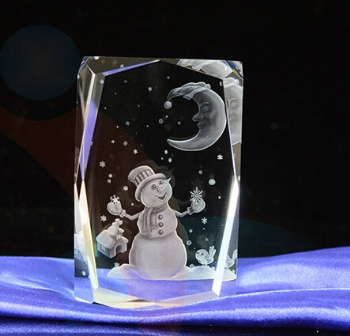 3d laser crystal cubes christmas gifts