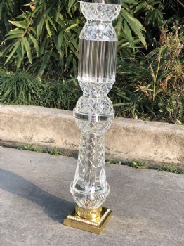 Solid crystal glass balusters