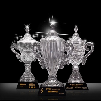 ADL High-Quality Crystal Glass Trophy Awards for Souvenir Crystal Glass Crafts Gifts Big Size Awards