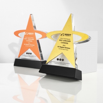 ADL Star New Design Wholesales High-Quality Crystal Glass Trophy Awards for Gifts Hand Made Polished Crystal Glass Trophy