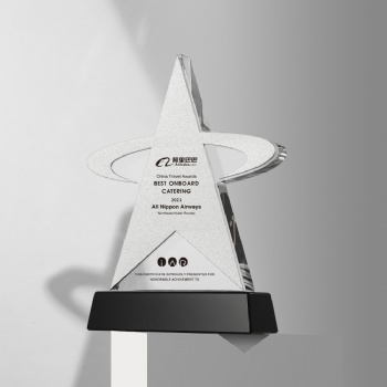 ADL Star New Design Wholesales High-Quality Crystal Glass Trophy Awards for Gifts Hand Made Polished Crystal Glass Trophy