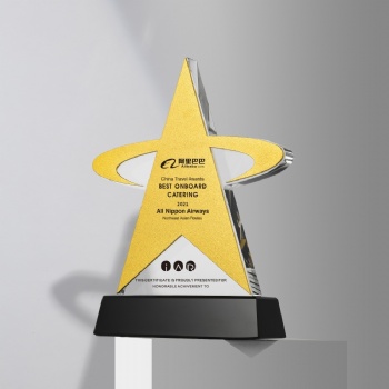 ADL Star New Design Wholesales High-Quality Crystal Glass Trophy Awards for Gifts Hand Made Polished Crystal Glass Trophy