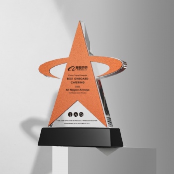 ADL Star New Design Wholesales High-Quality Crystal Glass Trophy Awards for Gifts Hand Made Polished Crystal Glass Trophy