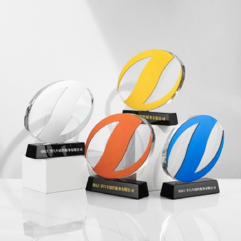 ADL Creative Crystal Trophy Customized Trophy Outstanding Employee Annual Meeting Souvenir Crystal Glass Trophy Award