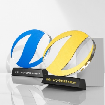 ADL Creative Crystal Trophy Customized Trophy Outstanding Employee Annual Meeting Souvenir Crystal Glass Trophy Award