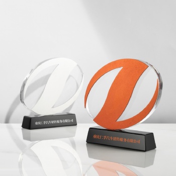 ADL Creative Crystal Trophy Customized Trophy Outstanding Employee Annual Meeting Souvenir Crystal Glass Trophy Award
