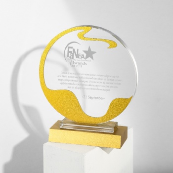 ADL New Design Wholesales Three Colors Stars Crystal Glass Trophy Awards Manufacture Factory Producer Sports Crystal  Crafts