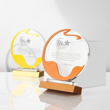 ADL New Design Wholesales Three Colors Stars Crystal Glass Trophy Awards Manufacture Factory Producer Sports Crystal  Crafts