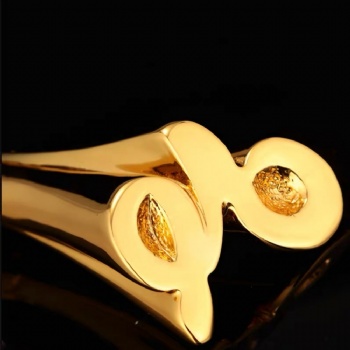 ADL New Design Resin Trophy Gold Plated Crystal Glass Trophy Customized Trophy Creative Earth Trophy 20th Anniversary