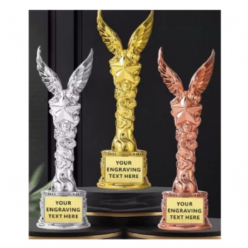 ADL Cheap Wholesales Customized Creative Resin Trophy Medal Excellent Employee Children's Honor Thumb Crystal Metal Souvenir