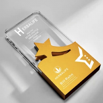 ADL Crystal Glass Star Trophy Awards Engraved Crystal Trophy Crafts for Sport Trophy Award Carved Logo