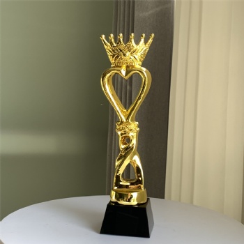 ADL Cheap Factory Awards Crystal Glass Crown Resin Trophy Awards Sports Crystal Crafts for Souvenir Plastic Trophy