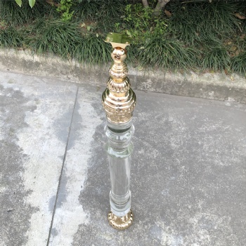 Modern Design Crystal Glass Balusters Indoor Stairs Handrail Designs For Villa And Hotel Stair Decoration