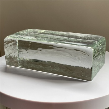 Factory Sourcing Hot Melt Brick Polished Glass Blocks 230*110*76mm Glass Bricks Big Blocks