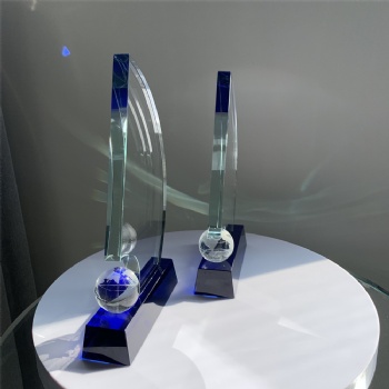 ADL Classic K9 Crystal Trophy Sports Sailboat Events Trophy Awards Souvenirs Annual Meeting Awards Sailing Crystal Trophy