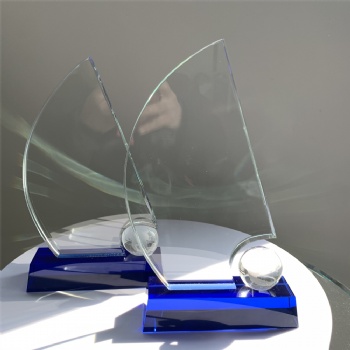 ADL Classic K9 Crystal Trophy Sports Sailboat Events Trophy Awards Souvenirs Annual Meeting Awards Sailing Crystal Trophy