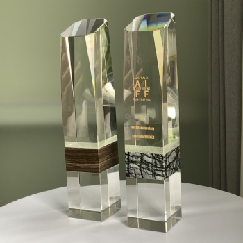 ADL 2023 New Design Crystal Glass Trophy Awards with Stone for Souvenir Gifts Events Awards Sport Awards