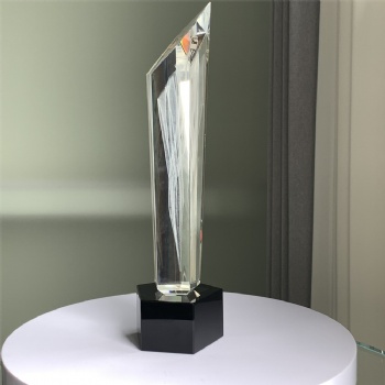 ADL 2023 Pentagon Crystal Clear Glass Trophy Awards for Souvenir Gifts Events Trophy Big Blank Wholesale Trophy Awards