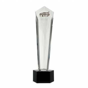 ADL 2023 Pentagon Crystal Clear Glass Trophy Awards for Souvenir Gifts Events Trophy Big Blank Wholesale Trophy Awards