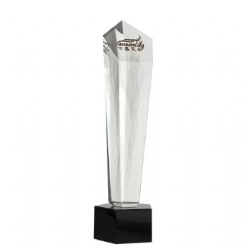 ADL 2023 Pentagon Crystal Clear Glass Trophy Awards for Souvenir Gifts Events Trophy Big Blank Wholesale Trophy Awards