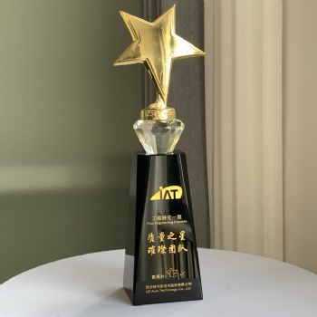ADL Star Crystal Glass Diamond Trophy Awards Wholesale Factory Trophy Awards for Retailer