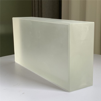 Wholesale High-Quality Fine Grinding and Sanding Ground Glass Bricks Building Clear White Glass Block For Building Decoration