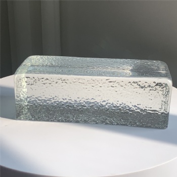70*80*200mm High-Quality Hot Melt Clear White Crystal Glass Brick Building Hotel or House Home Decoration