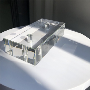 50*100*200mm High-Quality Clear White Transparent Crystal Glass Brick with Holes for Home Hotel House Decoration Building