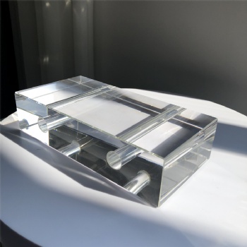 50*100*200mm High-Quality Clear White Transparent Crystal Glass Brick Blocks with Holes for Building Decoration