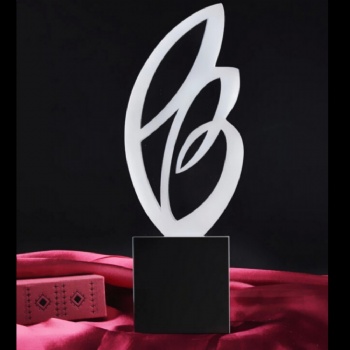 ADL 2023 New Design Crystal Glass Trophy with Black Base High-Quality Gifts for Souvenir Gifts