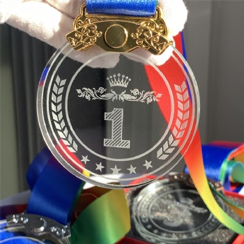 ADL Cheap Personalized Customized New Design Crystal Glass Glaze Medals for Sport Events Plaque