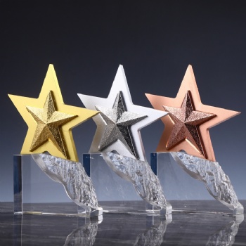 ADL Climbing to the Peak Crystal Glass Trophy Awards Star Metal Trophy Award for Sport Events First Award