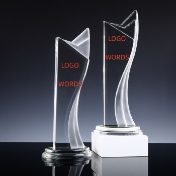ADL New Design 2023 Crystal Glass Trophy Awards Blank Glass Trophy Crystal Awards and Trophies