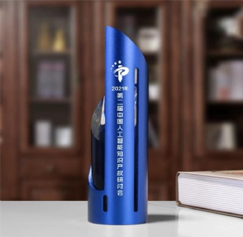 ADL 2023 New Design Cylinder Trophy Crystal Glass Trophy Awards Metal Awards for First Trophy