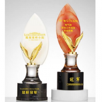 ADL 2023 New Design Crystal Glass Trophy Awards Metal Stone Sports Crystal Trophy Awards for Stone Crafts Honor Company Gifts