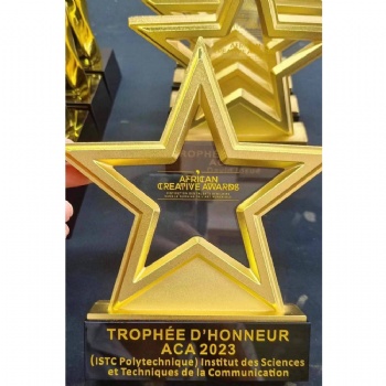 Engraving Crystal Glass Star Trophy Awards Business Crystal Crafts Luxury Trophy from China Morden Business Gifts