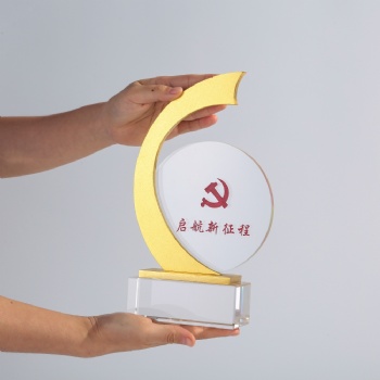 ADL Sports Crystal Crafts Crystal and Metal Material High Quality Manufacturer Awards Trophy for Business Souvenir