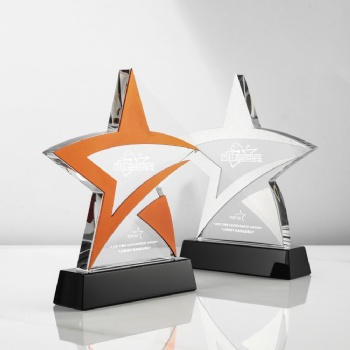 ADL Crystal Glass Trophy Awards from China Star Crystal Crafts Laser Evgraved Crystal Trophy for Business Events