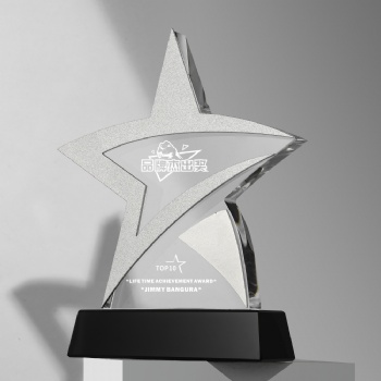 ADL Crystal Glass Trophy Awards from China Star Crystal Crafts Laser Evgraved Crystal Trophy for Business Events