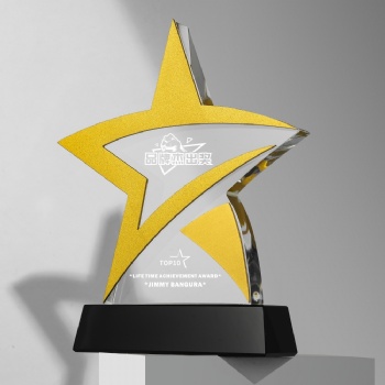 ADL Crystal Glass Trophy Awards from China Star Crystal Crafts Laser Evgraved Crystal Trophy for Business Events