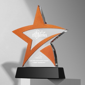 ADL Crystal Glass Trophy Awards from China Star Crystal Crafts Laser Evgraved Crystal Trophy for Business Events