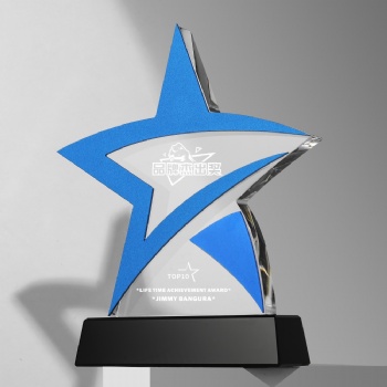 ADL Crystal Glass Trophy Awards from China Star Crystal Crafts Laser Evgraved Crystal Trophy for Business Events