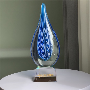 ADL 2023 New Design Luxurious Crystal Water Drops Droplet Glass Trophy Awards for Business Souvenir Gifts