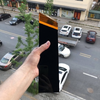 ADL High-Quality Crystal Glass Black Amber Color Trophy Awards for Business Souvenir Gifts First Awards Events