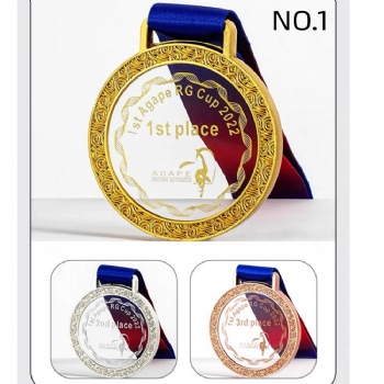 ADL New Design Personalized Customized Crystal Glass Medals for Sport Plaque