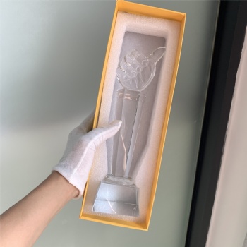 ADL Cheap Crystal Glass Trophy Awards for Wholesales Thumb First Awards Trophy