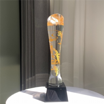 ADL New Design Dragon Crystal Glass Trophy Awards for Business Souvenir Gifts Honorary Award at Company Annual Meeting