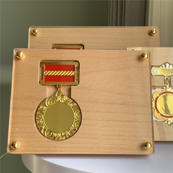 ADL Wooden Plaques Trophy Awards for Business Gifts with Acrylic Plaques for Souvenir Engraving Plaques