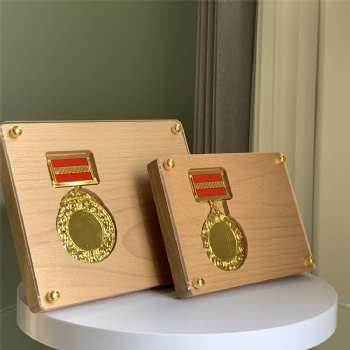 ADL Wooden Plaques Trophy Awards for Business Gifts with Acrylic Plaques for Souvenir Engraving Plaques