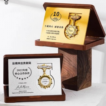 ADL Wooden Plaques Trophy Awards for Business Gifts Souvenir Engraving Plaques Folk Art Plaques